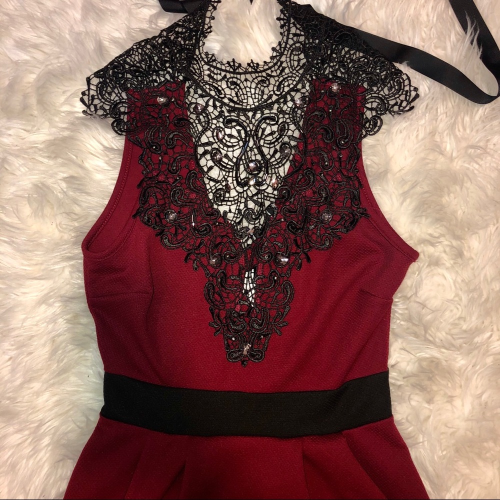 Elegant lace top dress- knee length